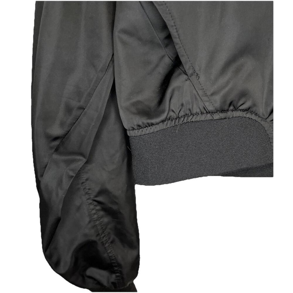 Zara Satin Jacket Womens Small Black Long Sleeve - Picture 3 of 7